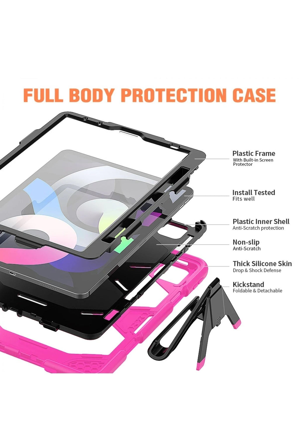 Mey İthalat® iPad Pro 11 (2020) Kılıf Griffin Tablet Kapak - Pembe