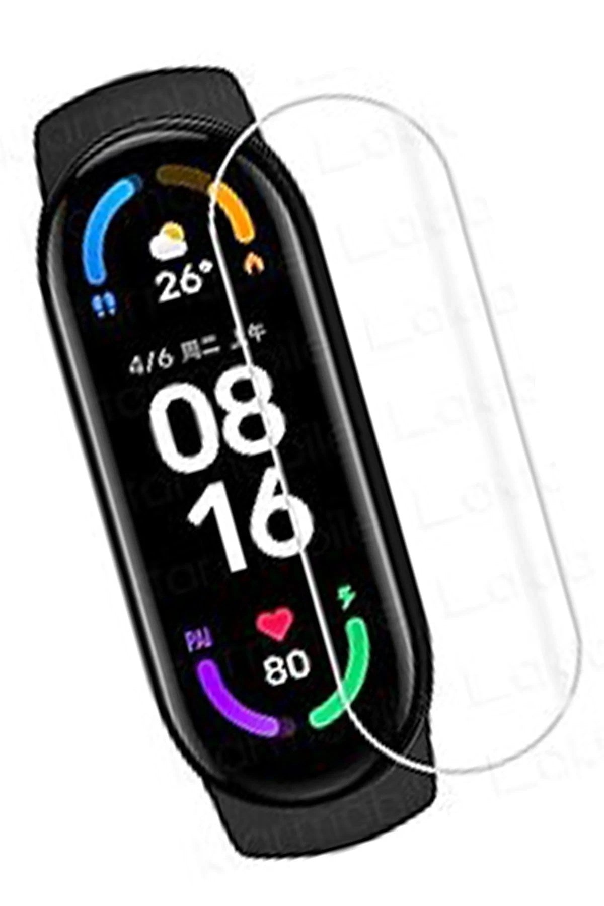 Mey İthalat® Mi Band 5 Polymer Nano Ekran Koruyucu - Şeffaf