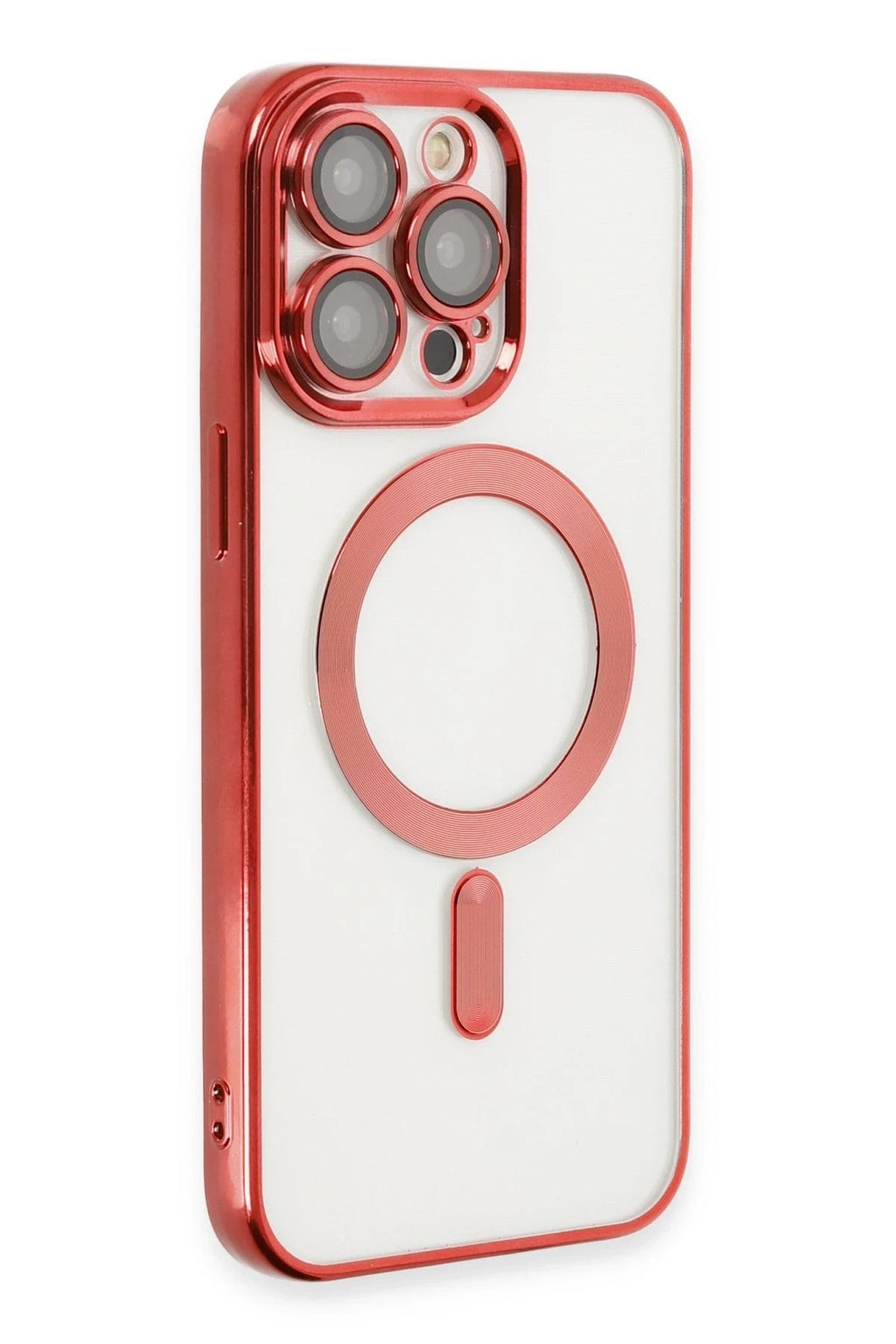 Mey İthalat® iPhone 15 Pro Max Kılıf Kross Magneticsafe Kapak - Kırmızı