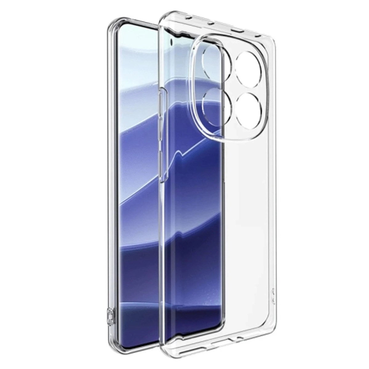 Mey İthalat® Redmi Note 14 Pro 4G Kılıf Lüx Şeffaf Silikon