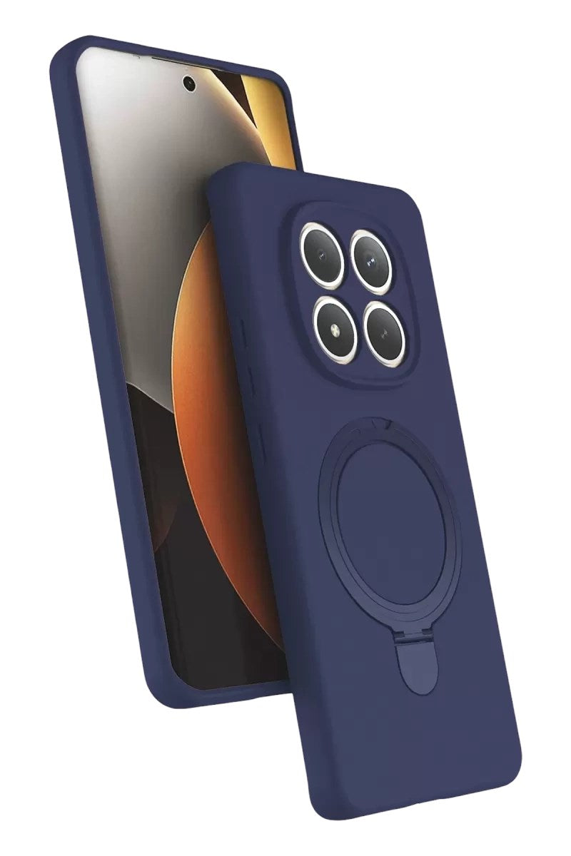 Mey İthalat® Redmi Note 15 Pro 5G Regal Magsafe Standlı Kapak - Lacivert