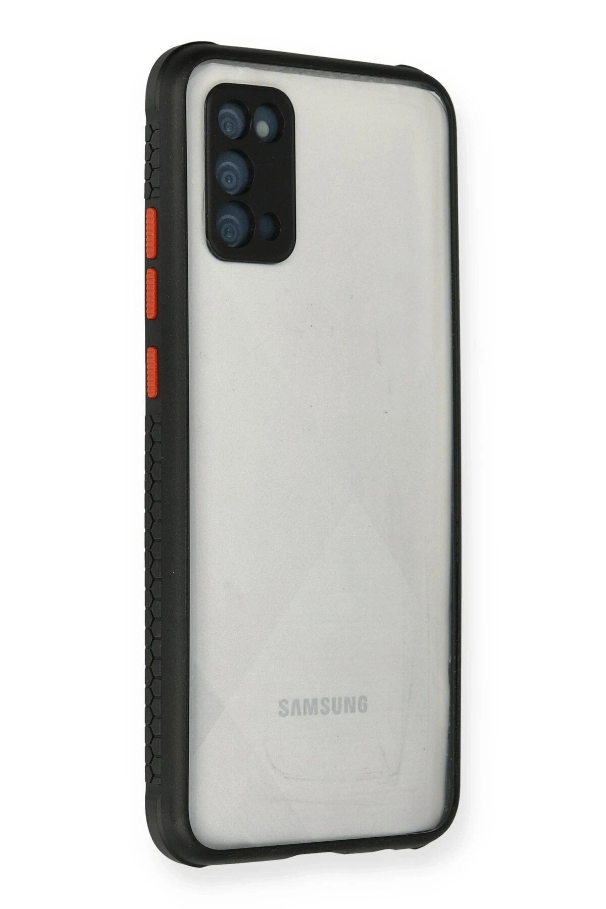 Mey İthalat® Samsung Galaxy A02S Kılıf Miami Şeffaf Silikon - Siyah