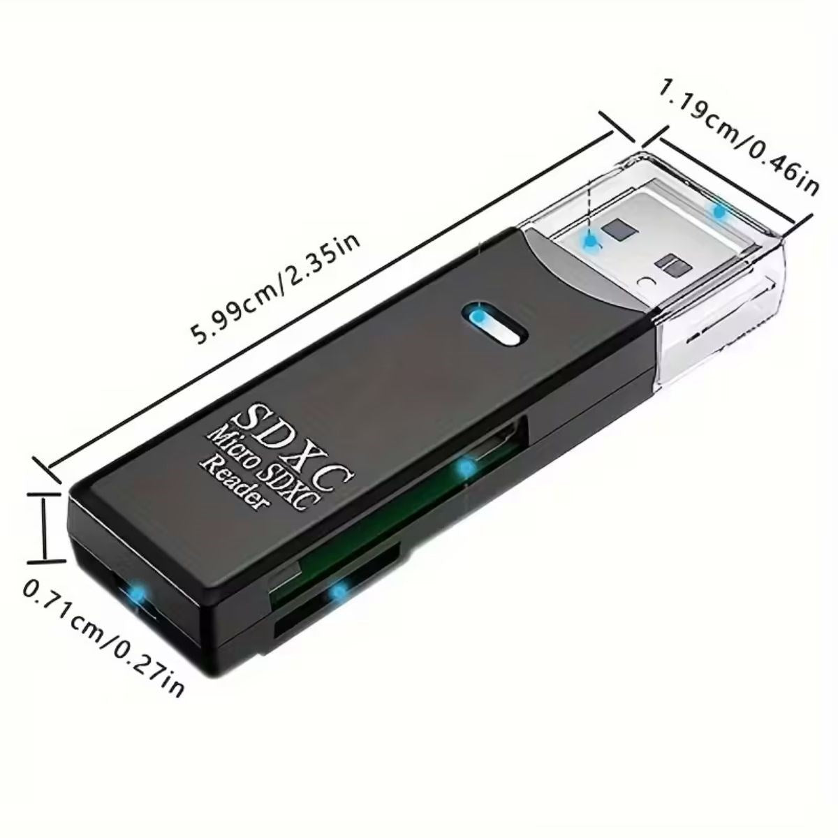 2in1 Usb 3.0 Micro Sd Hafıza Kartı - Tf Kart Okuyucu Hub Adaptör Veri Aktarıcı