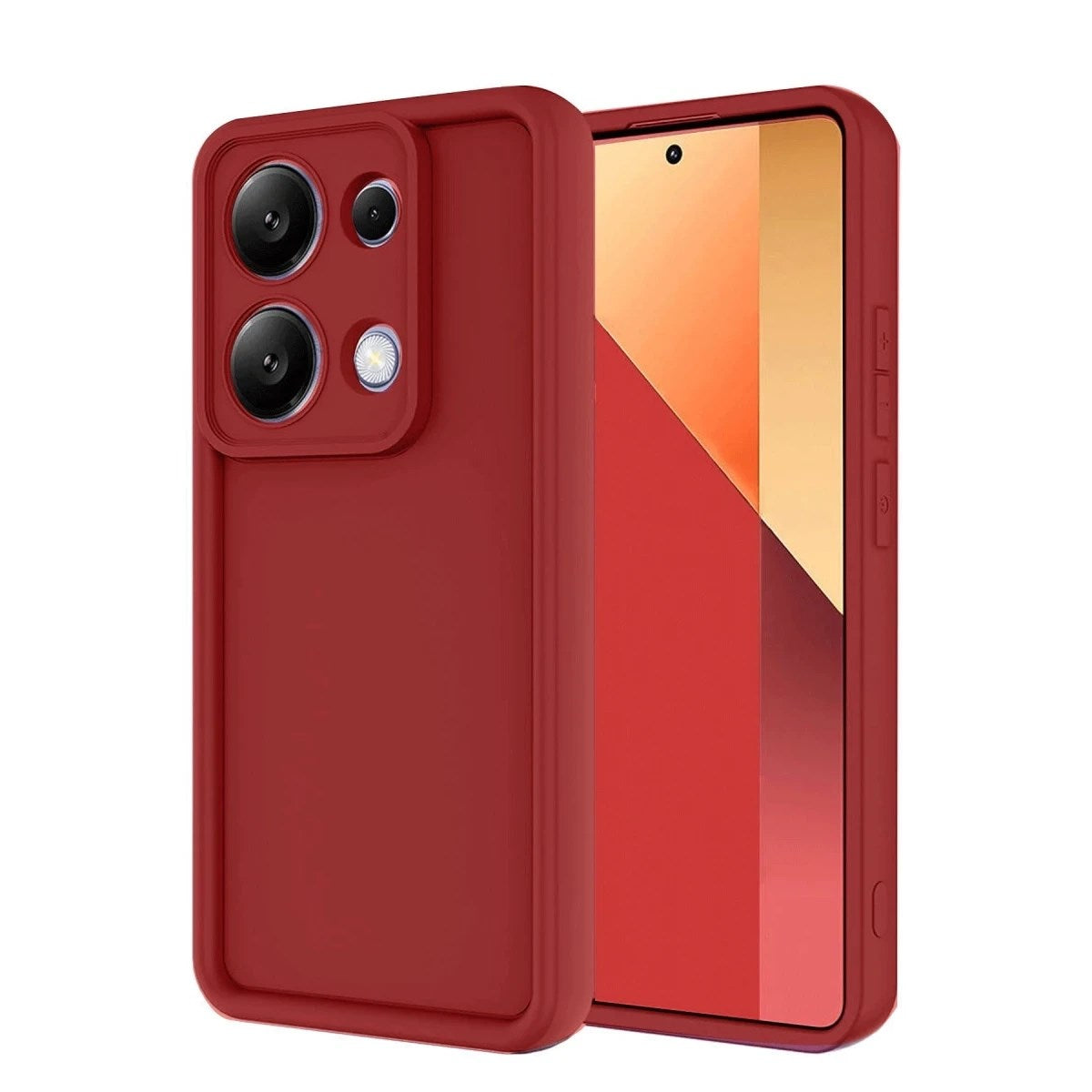 Mey İthalat® Redmi Note 13 Pro 4G Kılıf Viera Silikon - Kırmızı