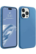 Mey İthalat® iPhone 15 Pro Kılıf First Silikon - Mavi