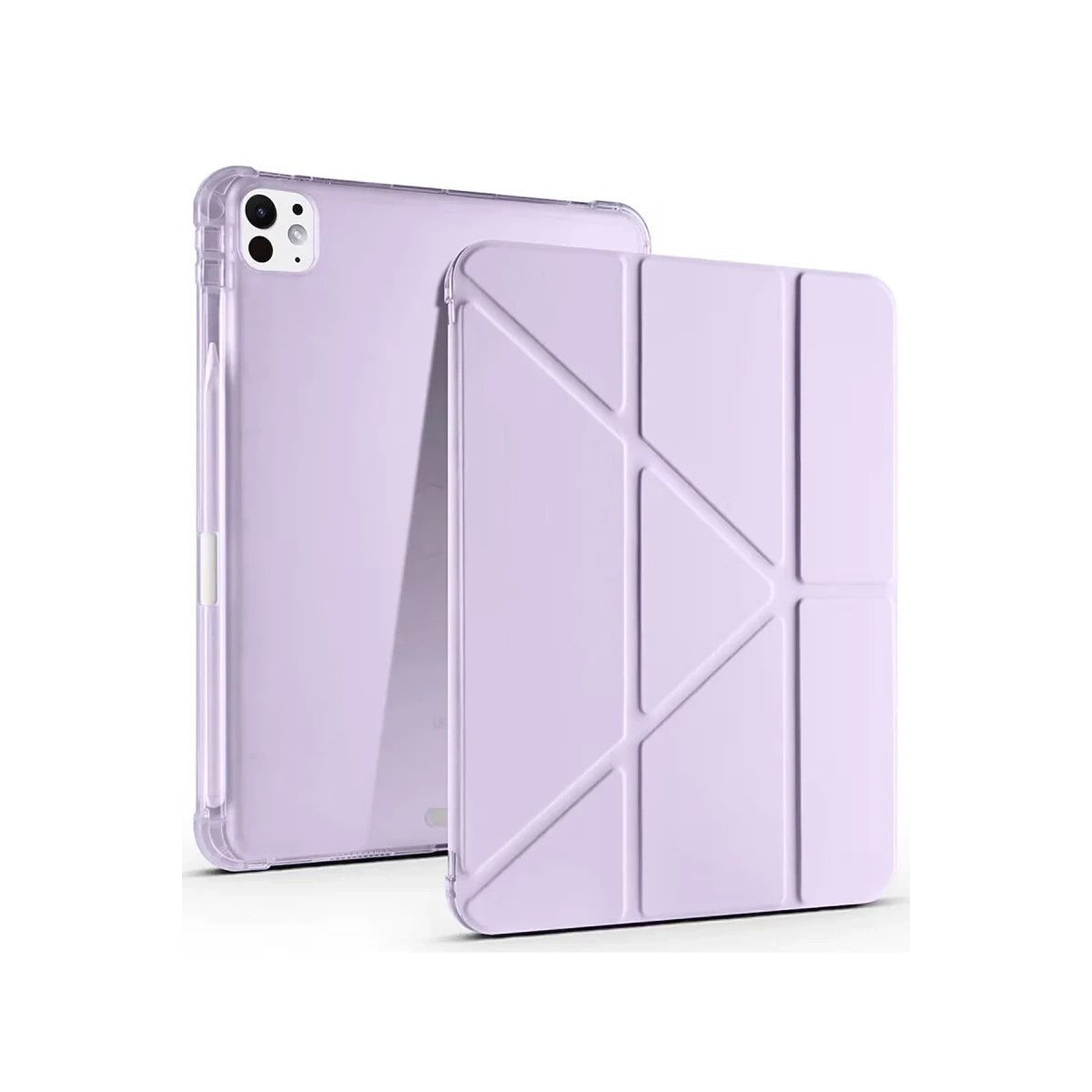 Mey İthalat® iPad Air 13 (2024) Kılıf Kalemlikli Mars Tablet Kılıfı - Lila