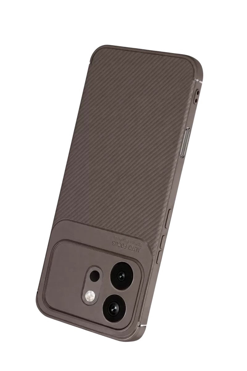 Mey İthalat® Huawei Honor 600 Auto Focus Karbon Kapak - Gri