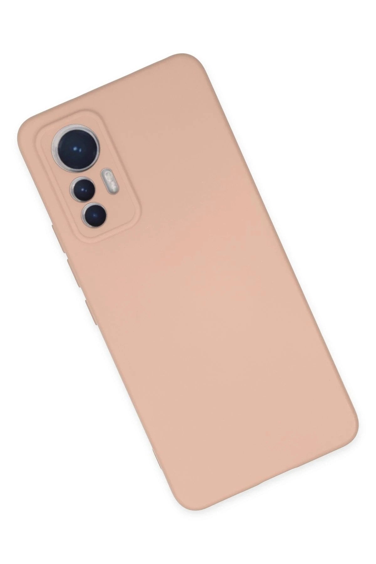 Mey İthalat® Mi 12 Lite Kılıf Nano içi Kadife Silikon - Pudra