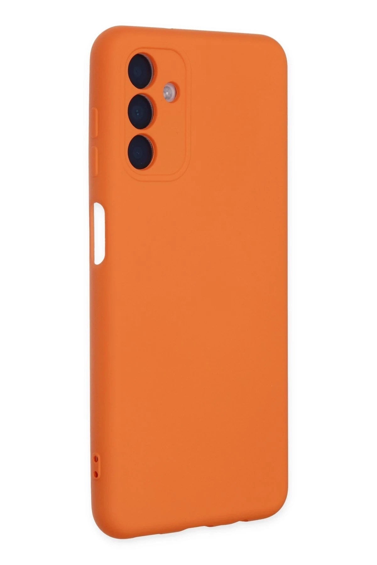 Mey İthalat® Samsung Galaxy A04S Kılıf Nano içi Kadife Silikon - Turuncu