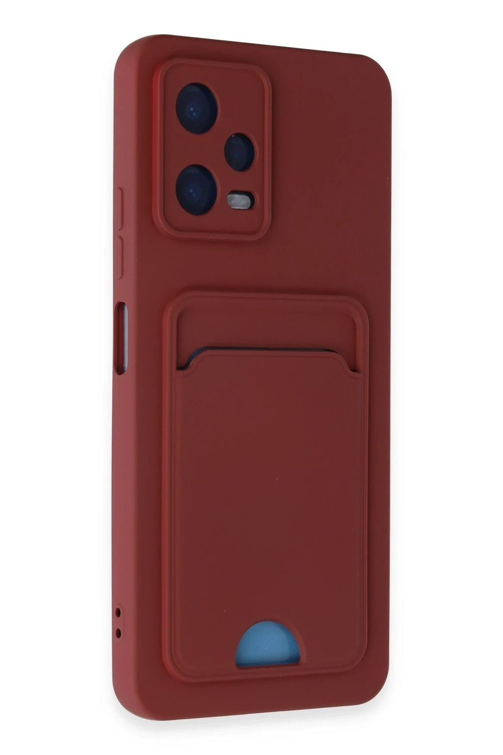 Mey İthalat® Redmi Note 12 4G Kılıf Kelvin Kartvizitli Silikon - Bordo
