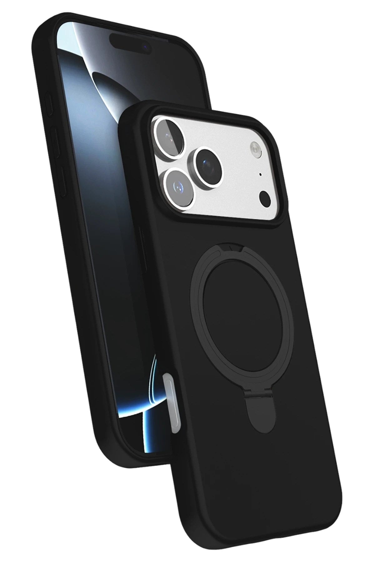 Mey İthalat® iPhone 17 Pro Regal Magsafe Standlı Kapak - Siyah