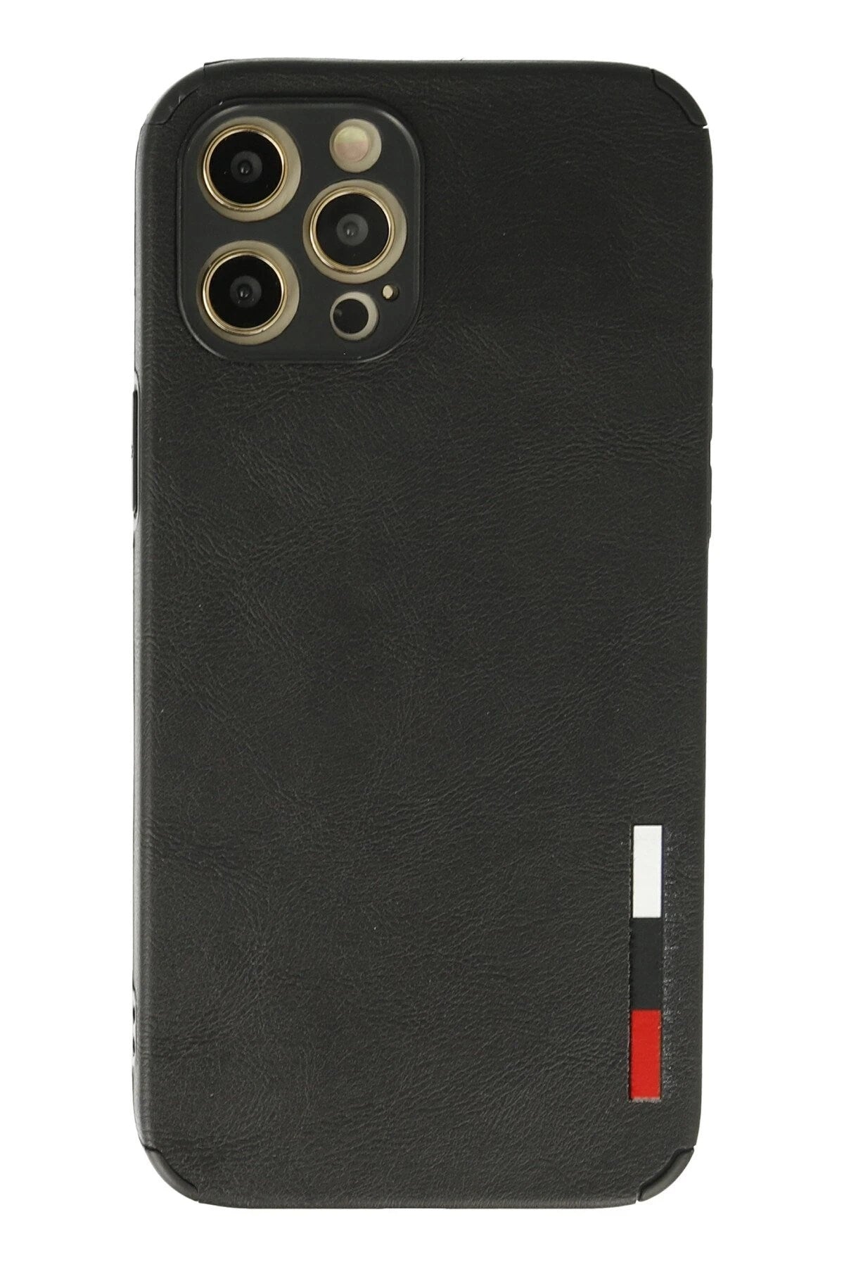 Mey İthalat® iPhone 12 Pro Max Kılıf Loop Deri Silikon - Siyah