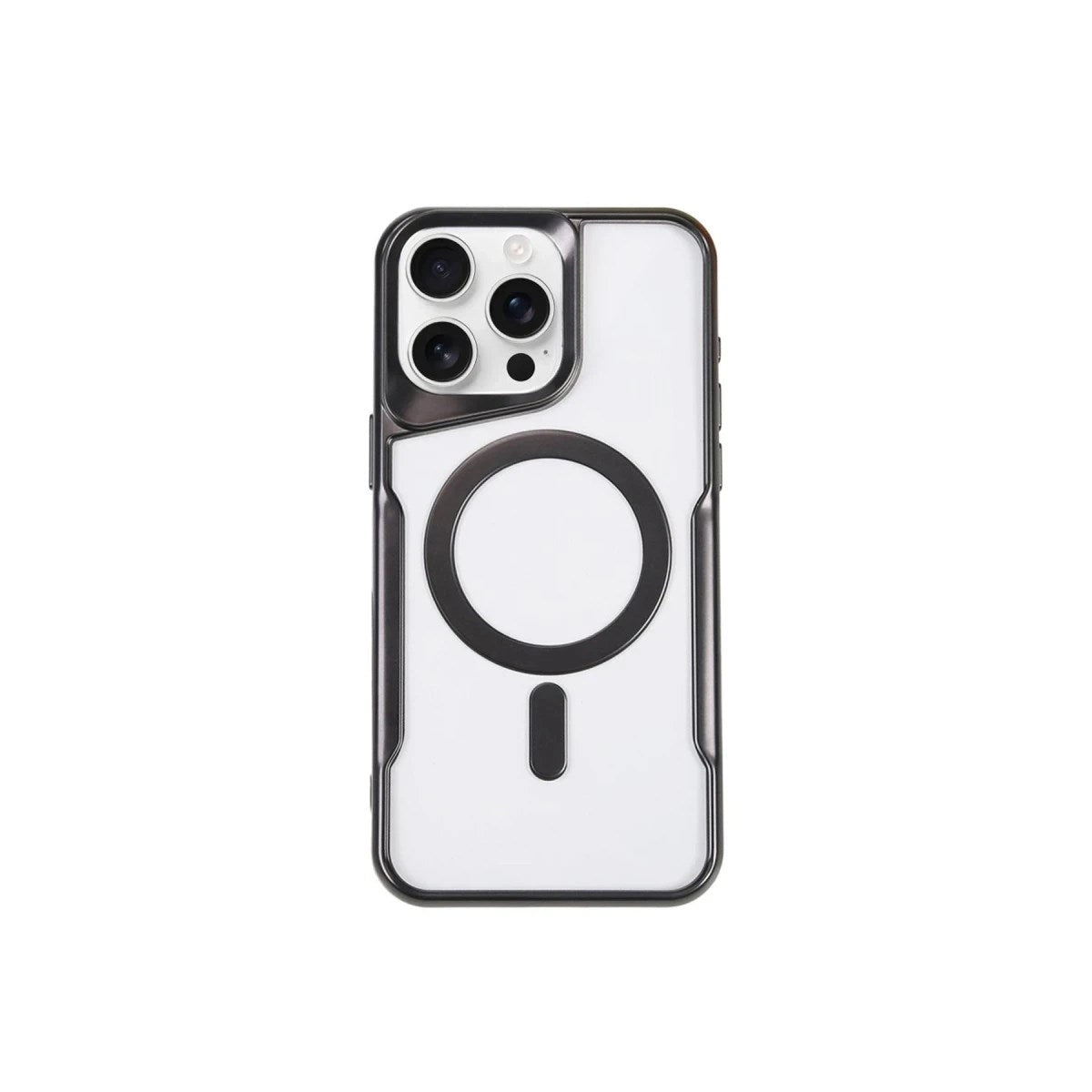 Mey İthalat® iPhone 15 Pro Max Kılıf Boyi Magsafe Silikon Kapak - Siyah