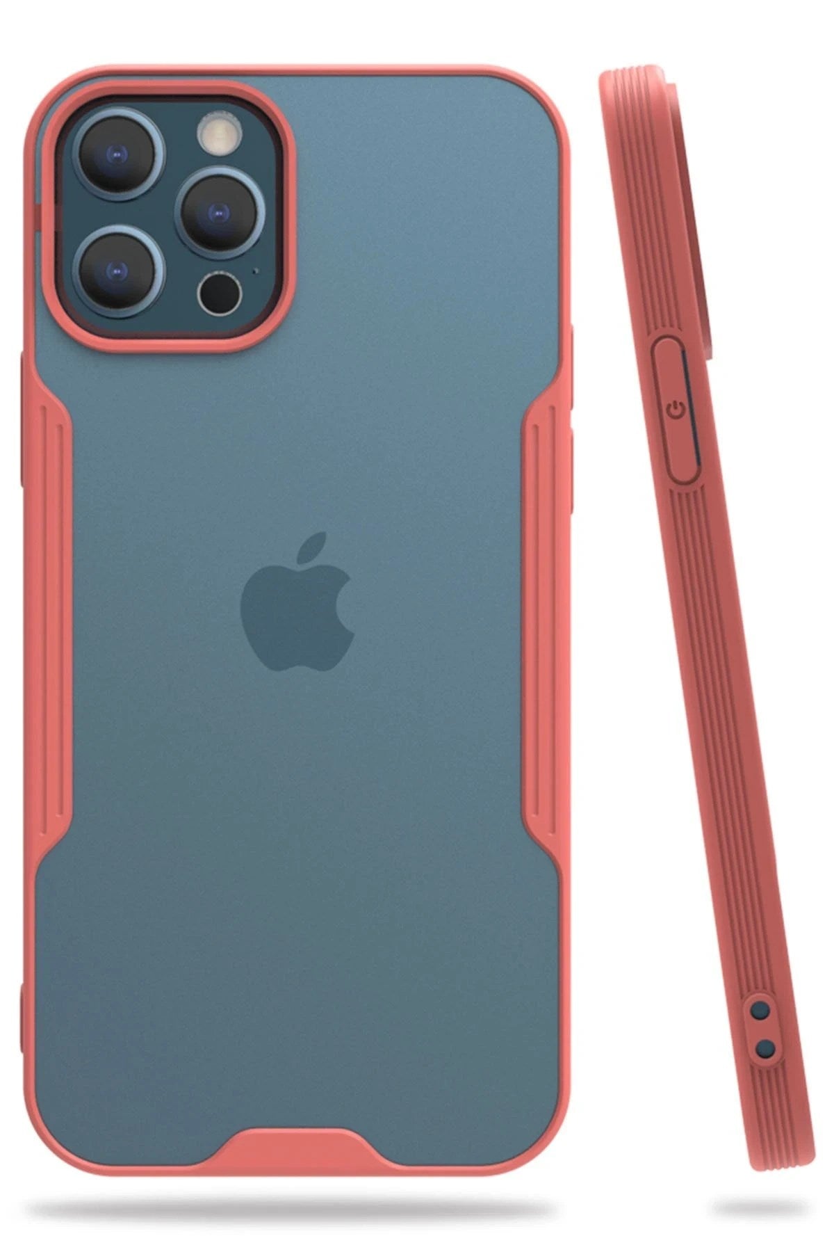 Mey İthalat® iPhone 12 Pro Max Kılıf Platin Silikon - Pembe