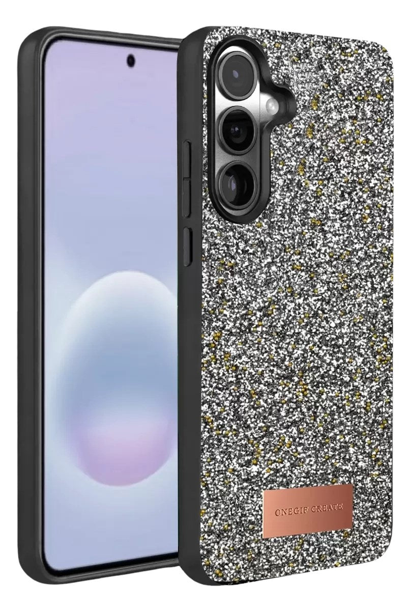 Mey İthalat® Samsung Galaxy A37 5G Bright Simli Kapak - Gold