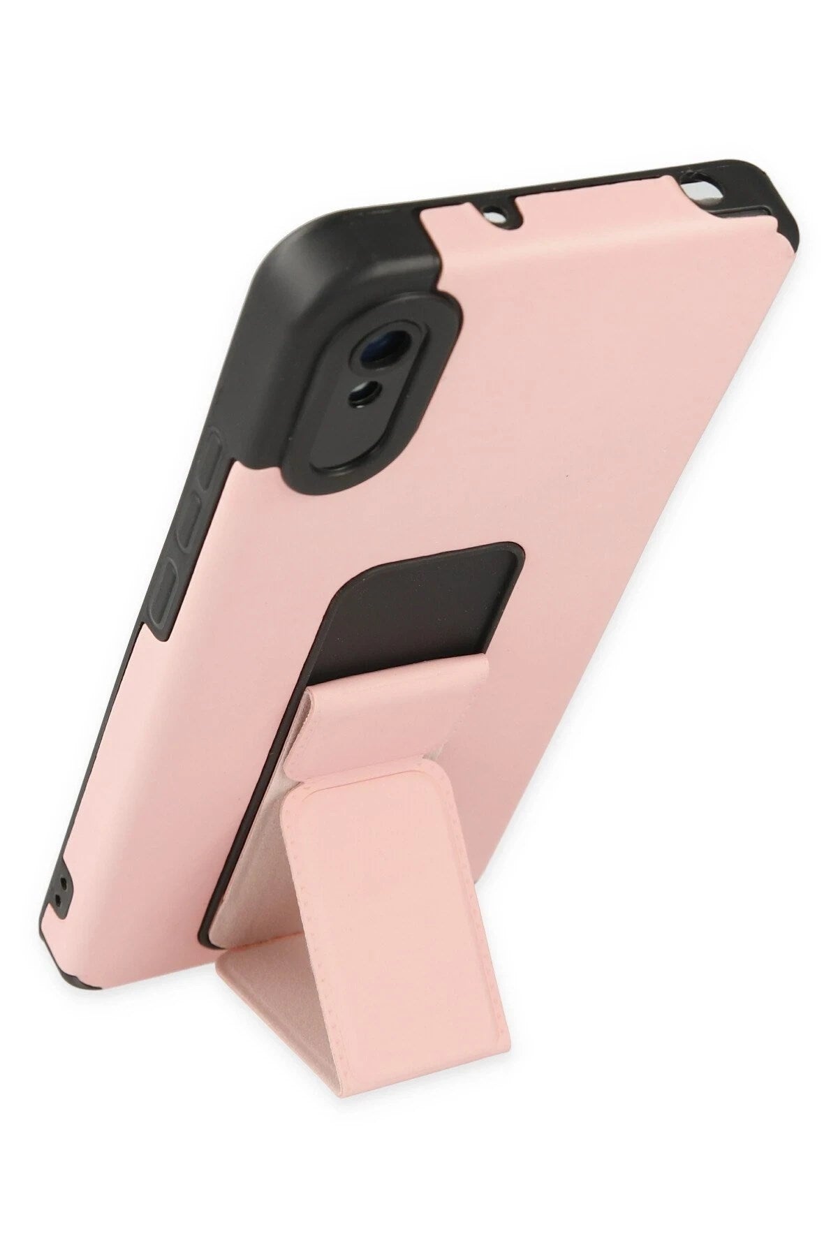 Mey İthalat® Redmi 9A Kılıf Mega Standlı Silikon - Pudra