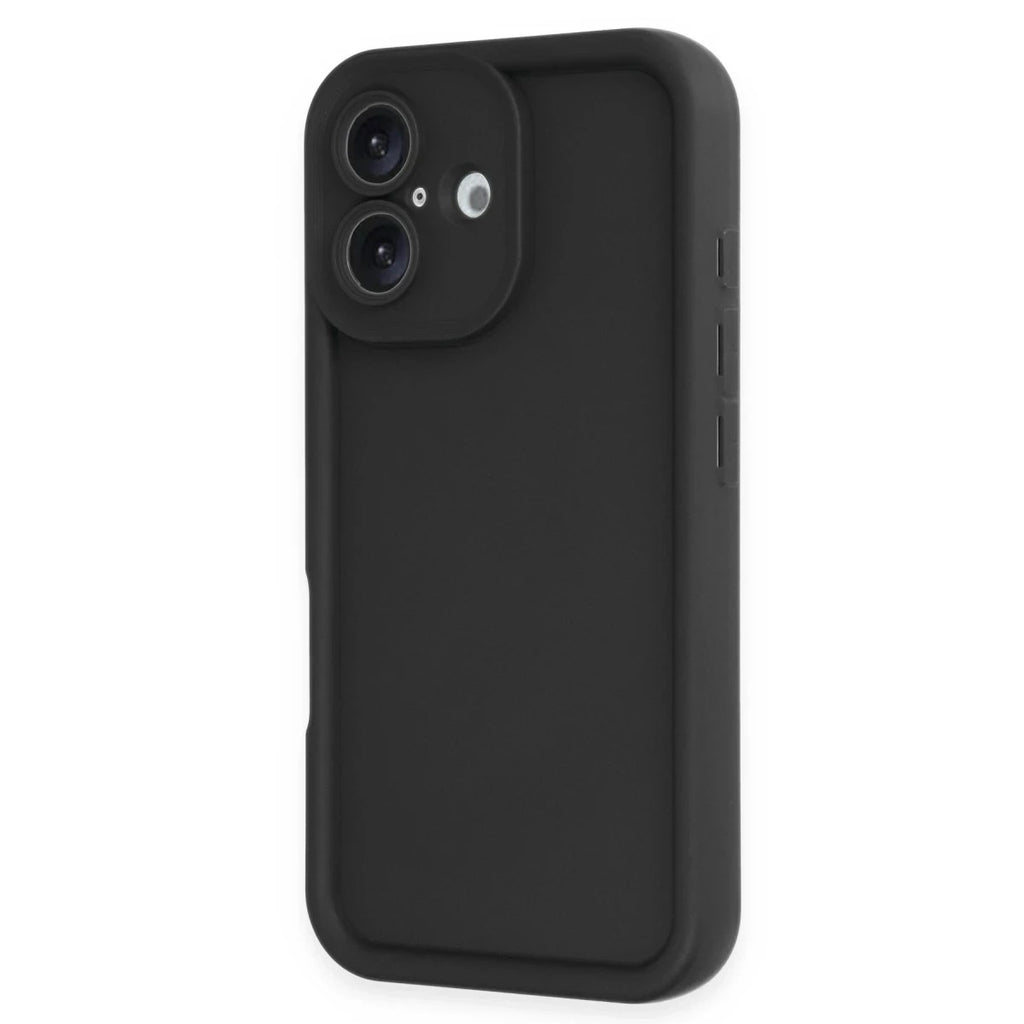 Mey İthalat® iPhone 16 Kılıf Viera Silikon - Siyah
