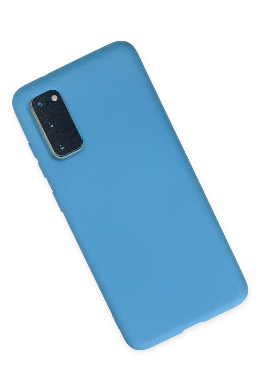 Mey İthalat® Samsung Galaxy S20 Kılıf Nano içi Kadife Silikon - Mavi