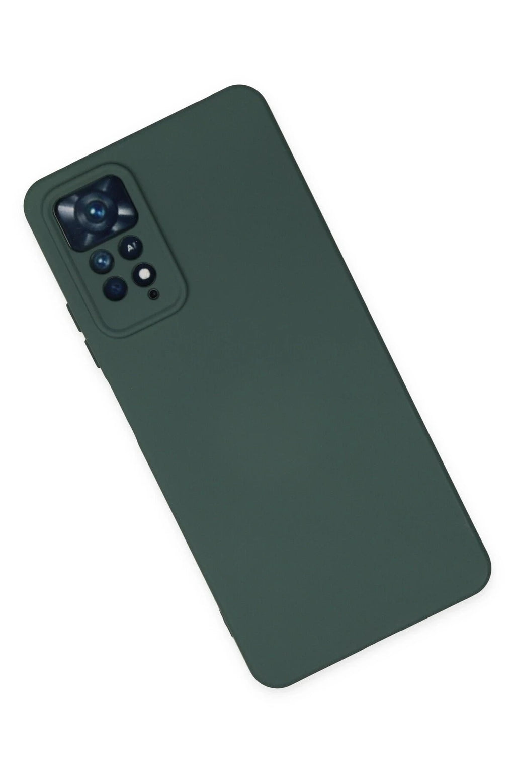 Mey İthalat® Redmi Note 11 Pro Kılıf Nano içi Kadife Silikon - Koyu Yeşil