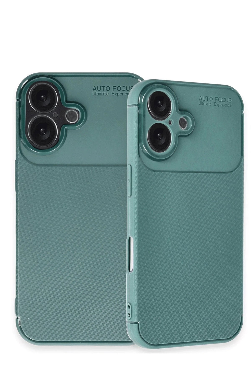 Mey İthalat® iPhone 16 Kılıf Auto Focus Karbon Kapak - Koyu Yeşil
