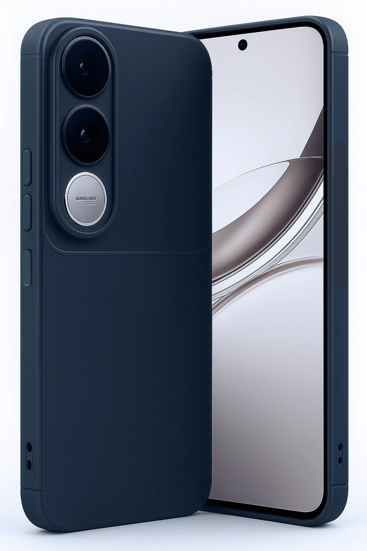 Mey İthalat® Vivo V50 Lite 4G Auto Focus Karbon Kapak - Lacivert