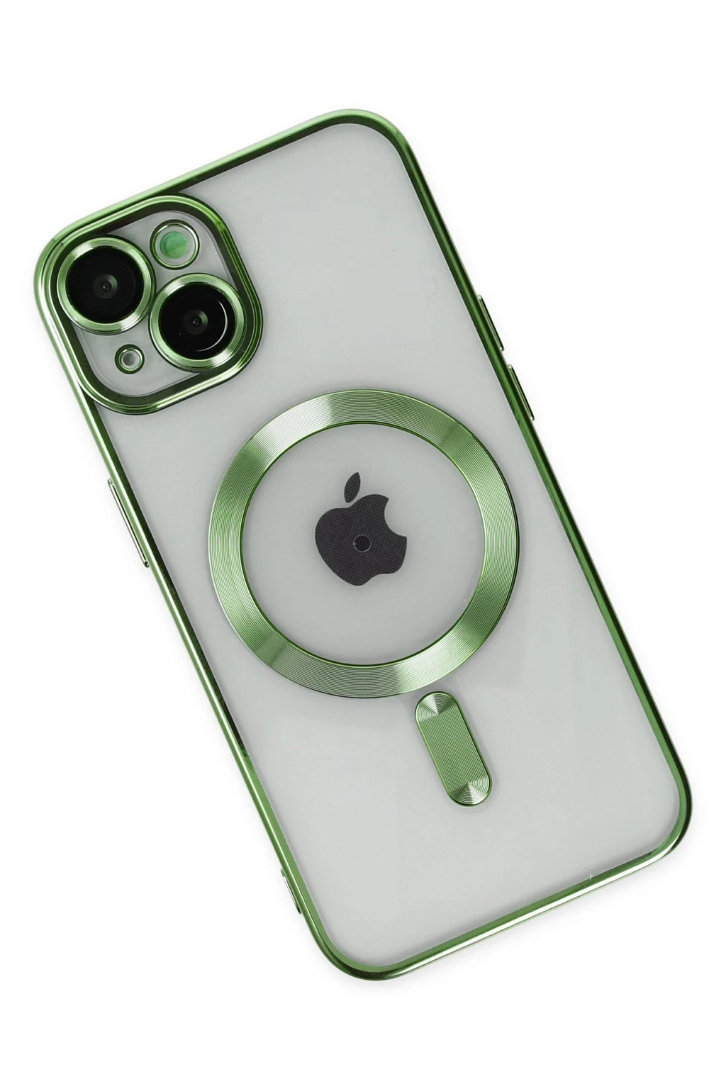 Mey İthalat® iPhone 14 Kılıf Kross Magneticsafe Kapak - Koyu Yeşil