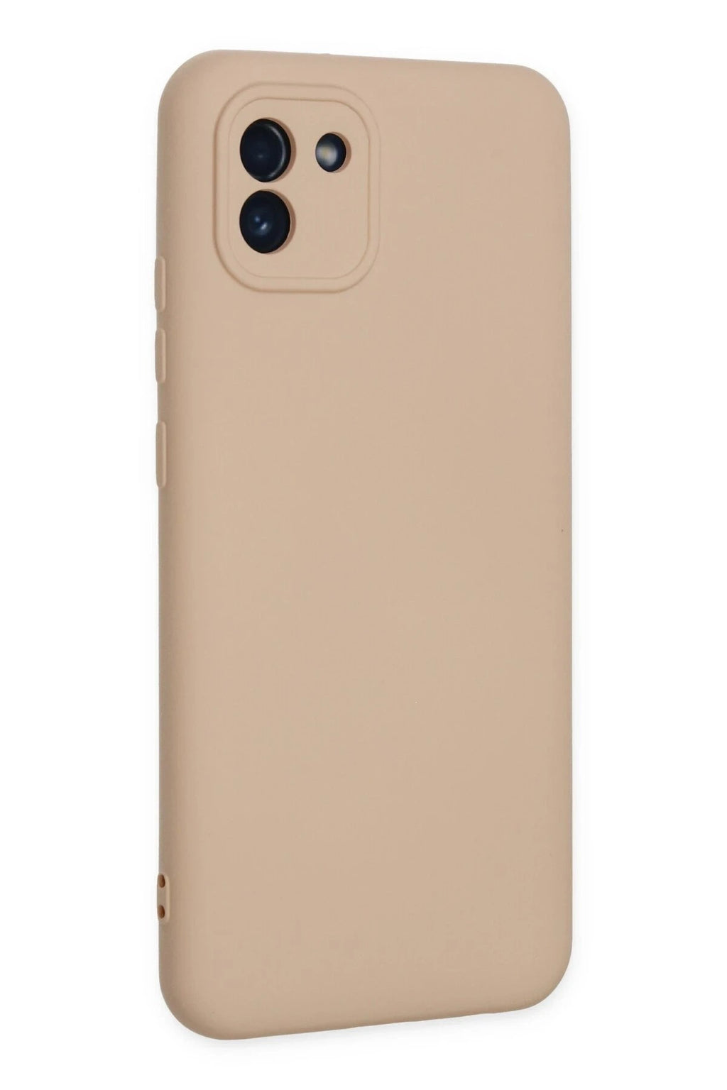Mey İthalat® Samsung Galaxy A03 Kılıf Nano içi Kadife Silikon - Pudra