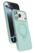 Mey İthalat® iPhone 17 Pro Regal Magsafe Standlı Kapak - Su Yeşili