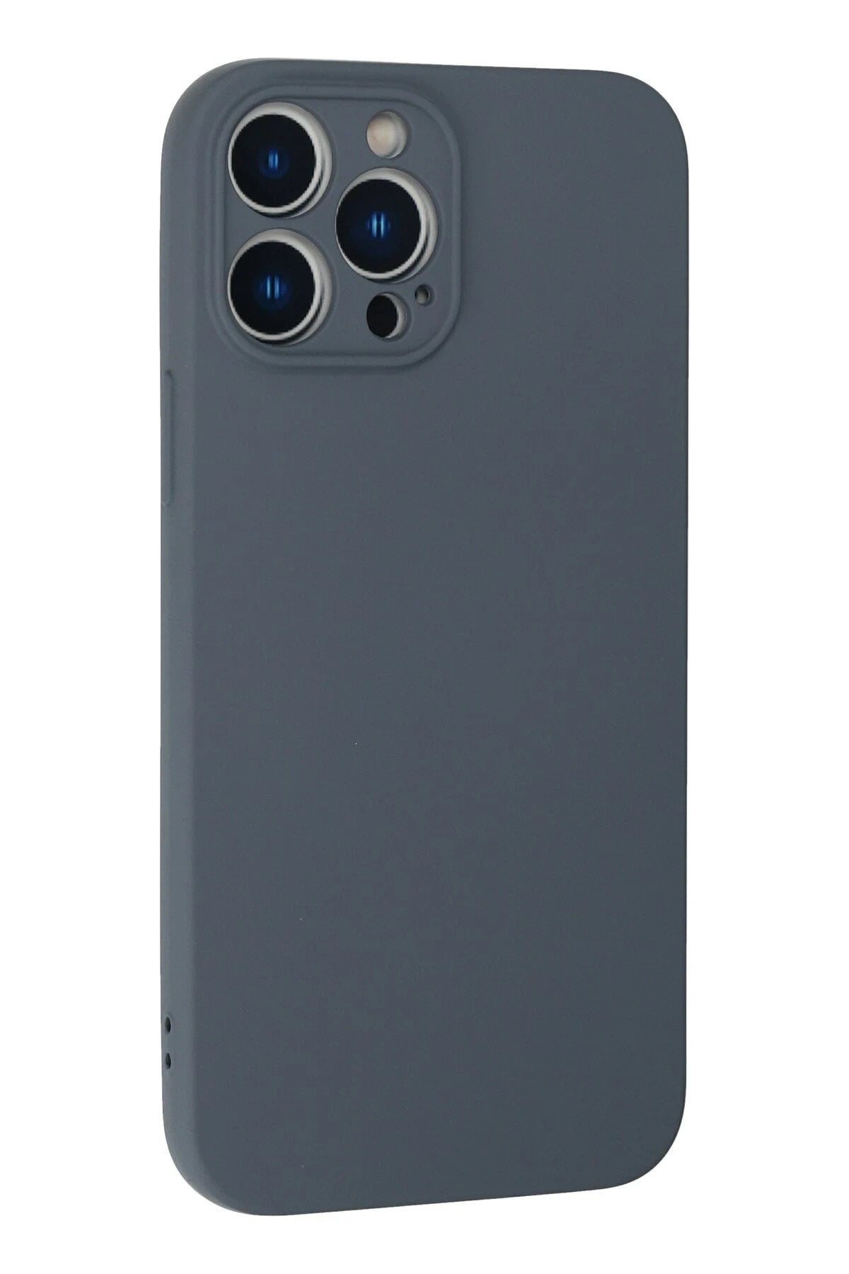 Mey İthalat® iPhone 13 Pro Max Kılıf Nano içi Kadife Silikon - Gri