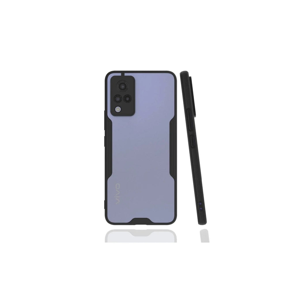 Mey İthalat® Vivo V21 Kılıf Platin Silikon - Siyah