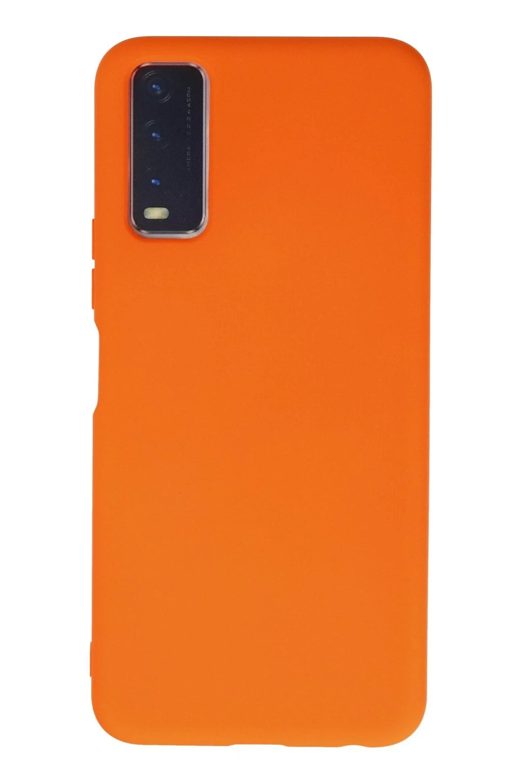 Mey İthalat® Vivo Y11S Kılıf Nano içi Kadife Silikon - Turuncu