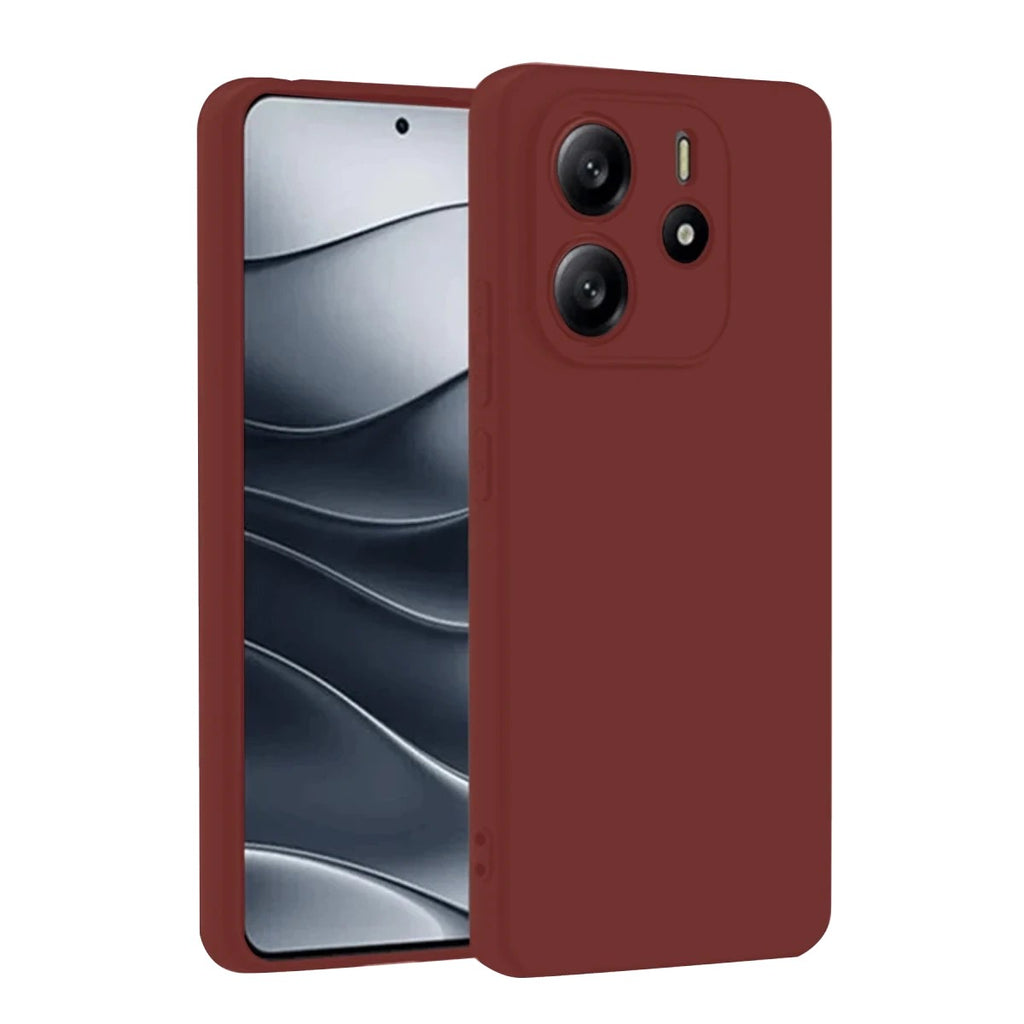 Mey İthalat® Redmi Note 14 4G Kılıf First Silikon - Bordo