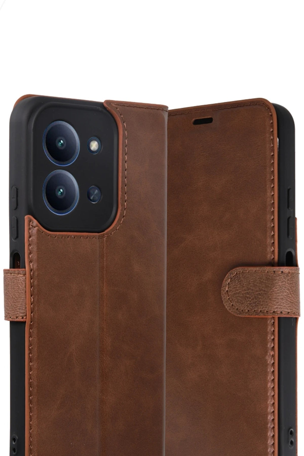 Mey İthalat® Redmi 15C 4G Trend S Plus Kapaklı Kılıf - Taba