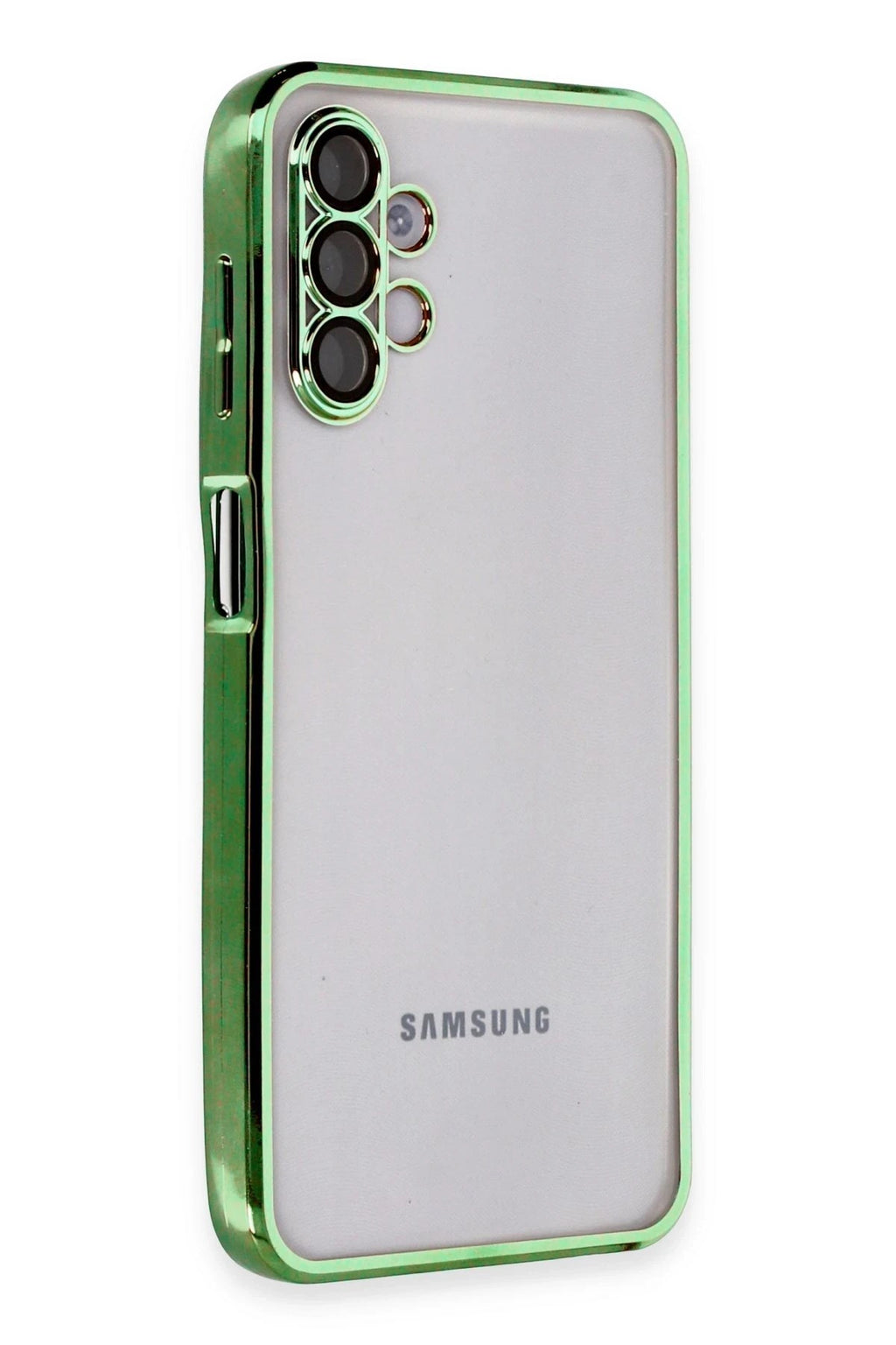 Mey İthalat® Samsung Galaxy A04S Kılıf Lensli Silikon - Yeşil
