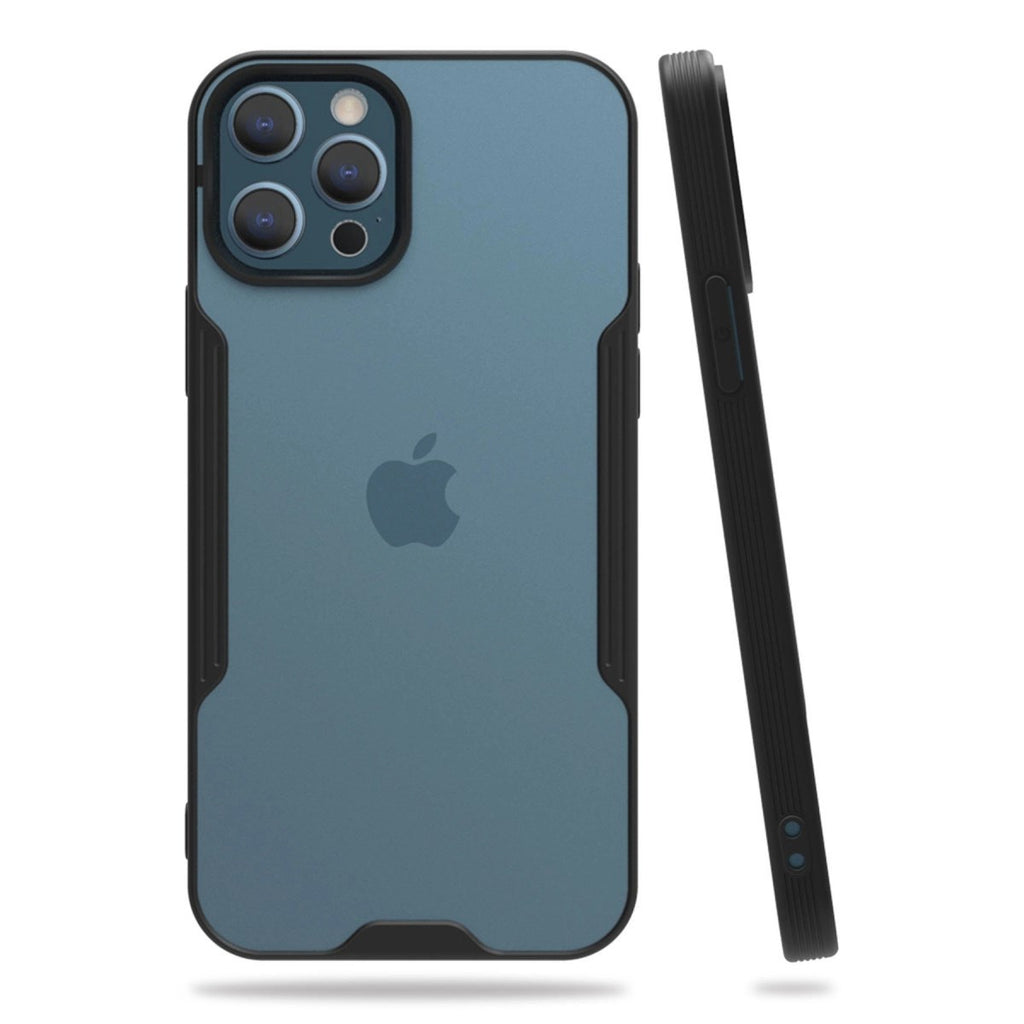 Mey İthalat® iPhone 12 Pro Max Kılıf Platin Silikon - Siyah