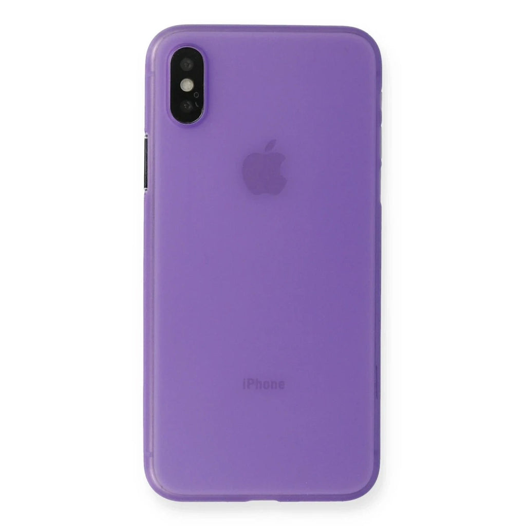 Mey İthalat® iPhone XS Max Kılıf PP Ultra İnce Kapak - Mor