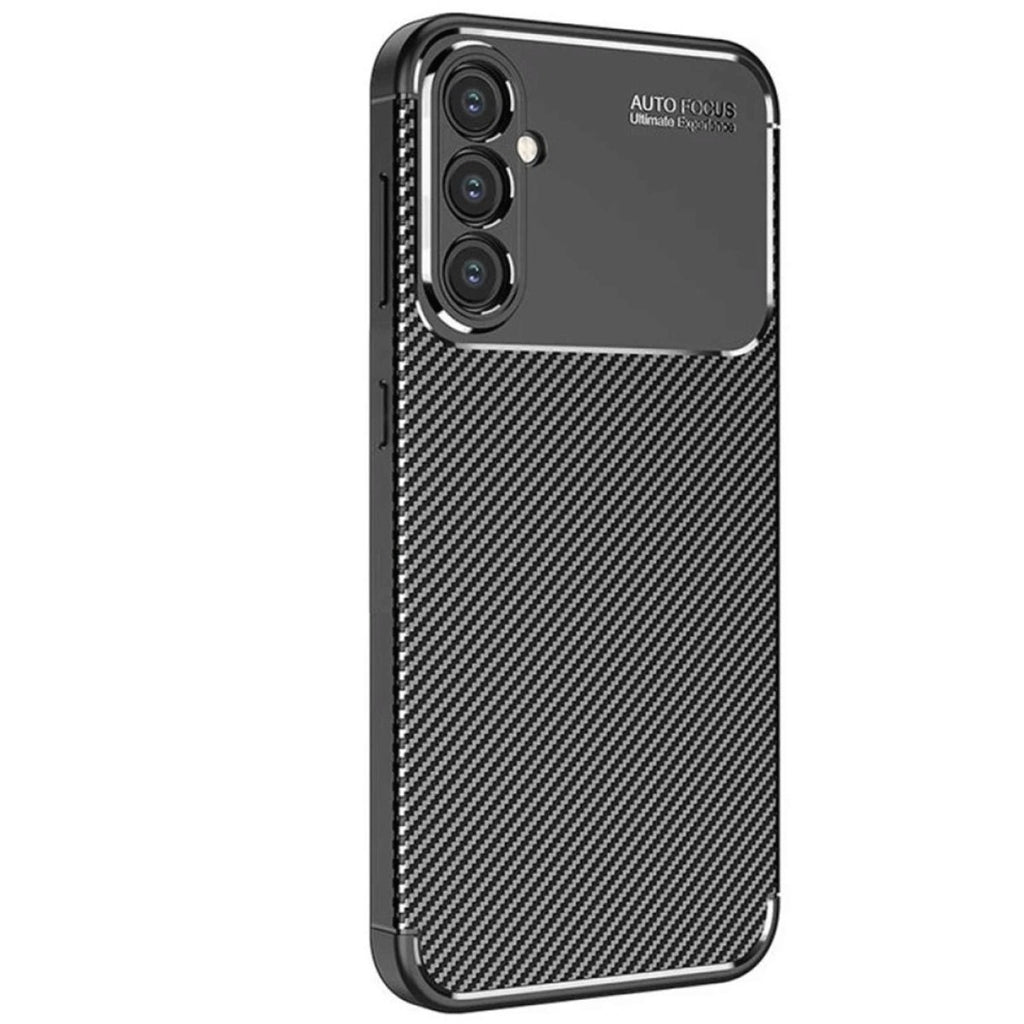 Mey İthalat® Samsung Galaxy S25 Kılıf Auto Focus Karbon Kapak - Siyah