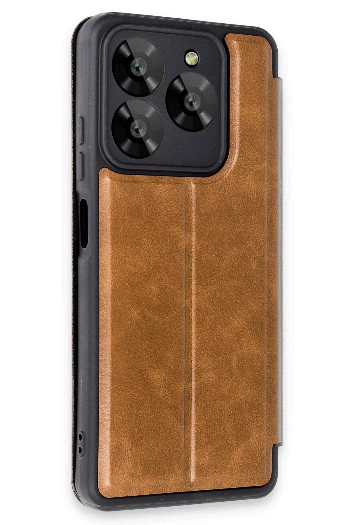 Mey İthalat® General Mobile Era 50 Kılıf Flip Cover - Taba