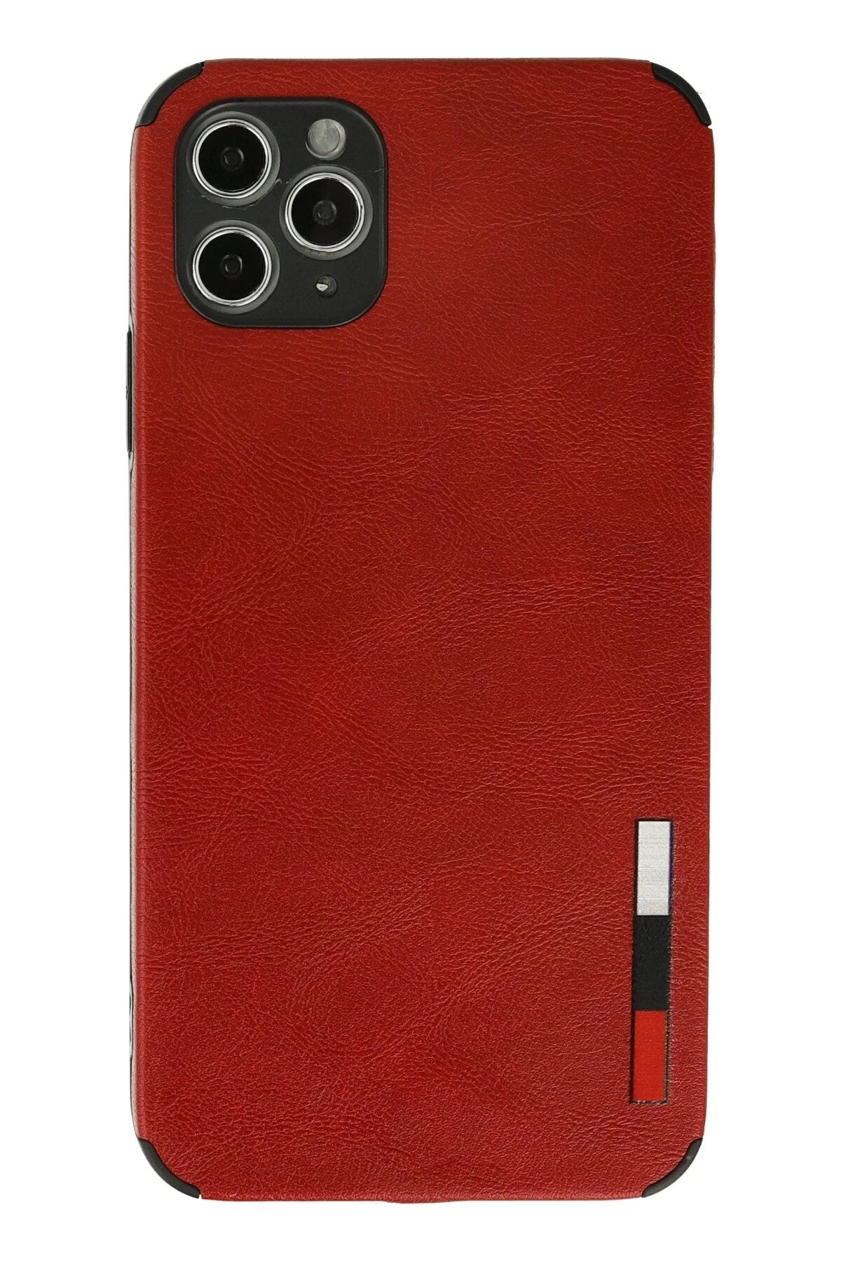 Mey İthalat® iPhone 11 Pro Max Kılıf Loop Deri Silikon - Kırmızı