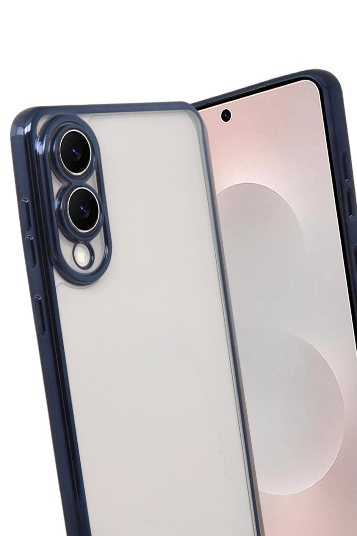 Mey İthalat® Samsung Galaxy S25 Edge Lensli Silikon - Lacivert