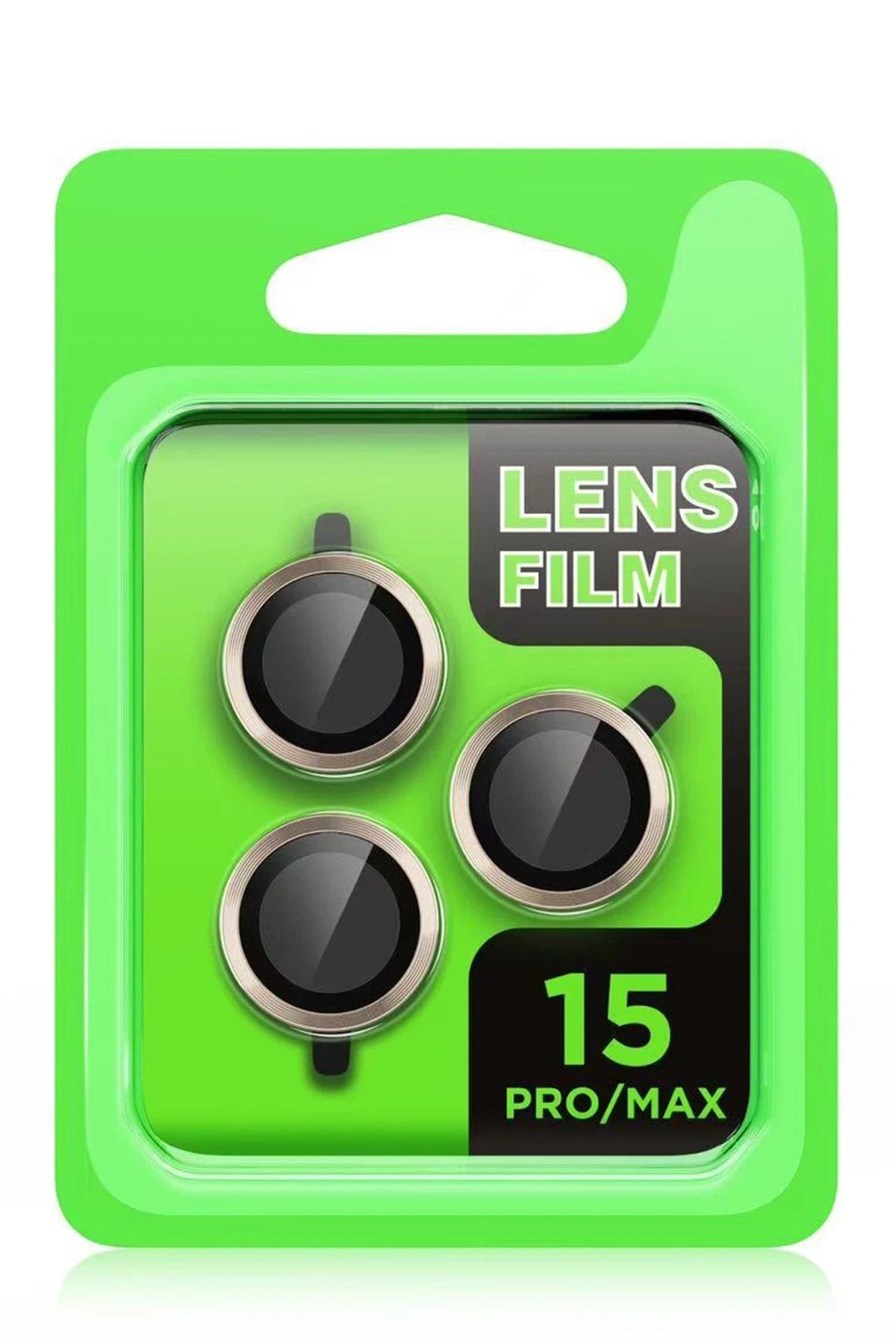 Mey İthalat® iPhone 15 Pro Max Raze Metal Kamera Lens - Gümüş