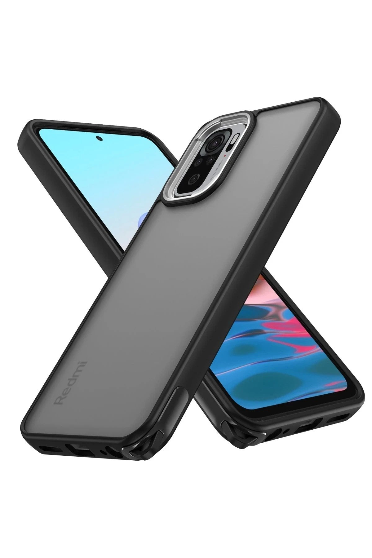 Mey İthalat® Redmi Note 10 Pro Kılıf Elegant Kapak - Siyah
