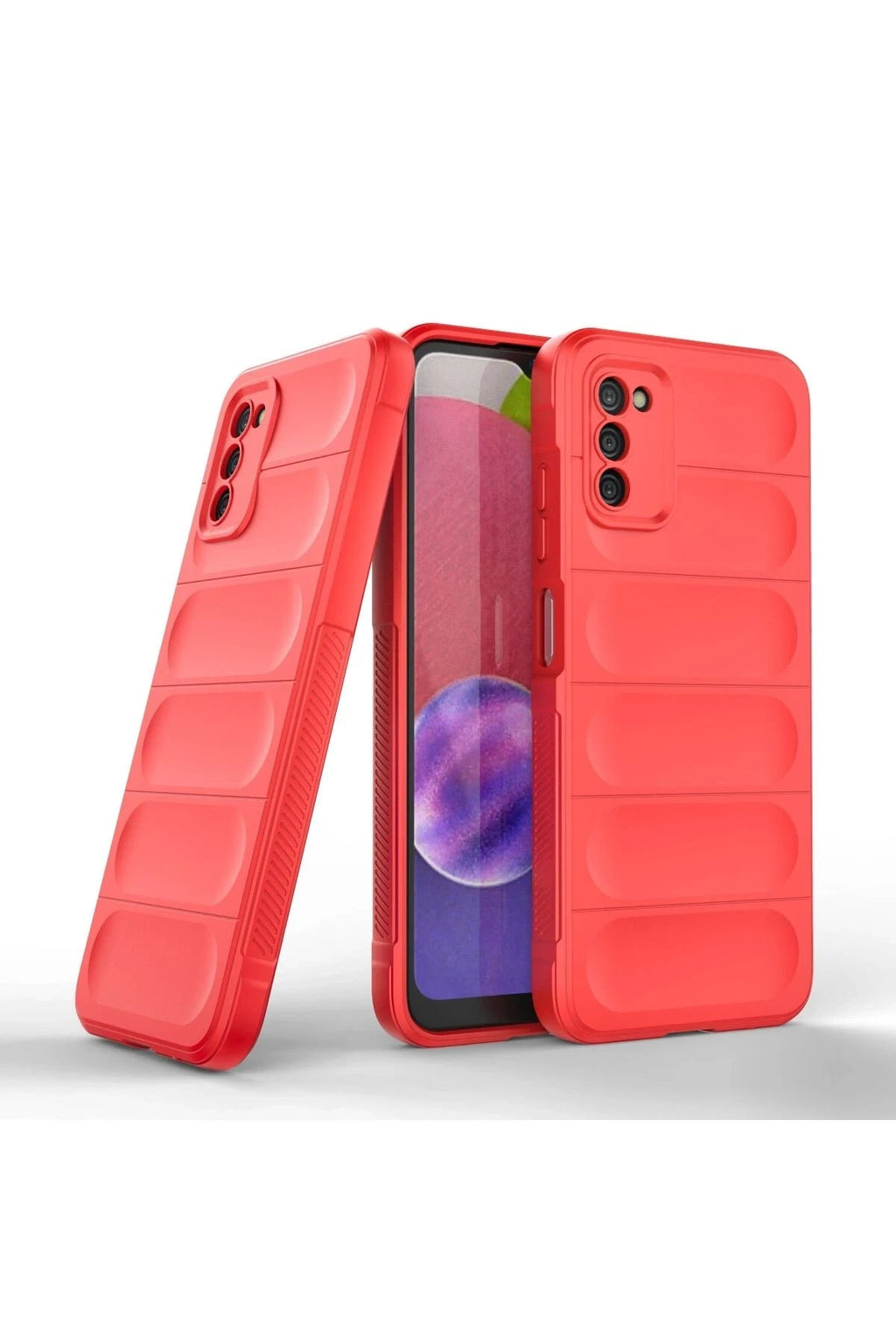 Mey İthalat® Samsung Galaxy A03S Kılıf Optimum Silikon - Kırmızı