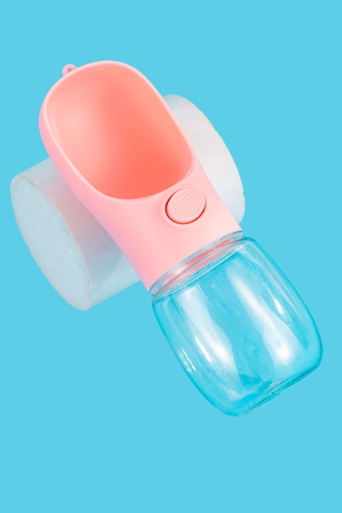 450 ml Taşınabilir Butonlu Evcil Hayvan Suluğu