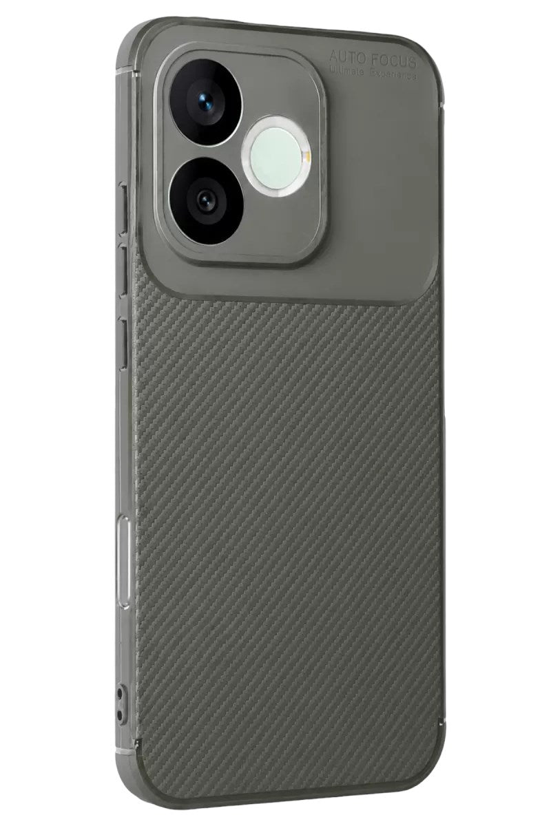 Mey İthalat® Huawei Honor 600 Lite Auto Focus Karbon Kapak - Gri