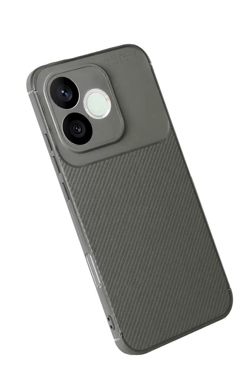 Mey İthalat® Huawei Honor 600 Lite Auto Focus Karbon Kapak - Gri
