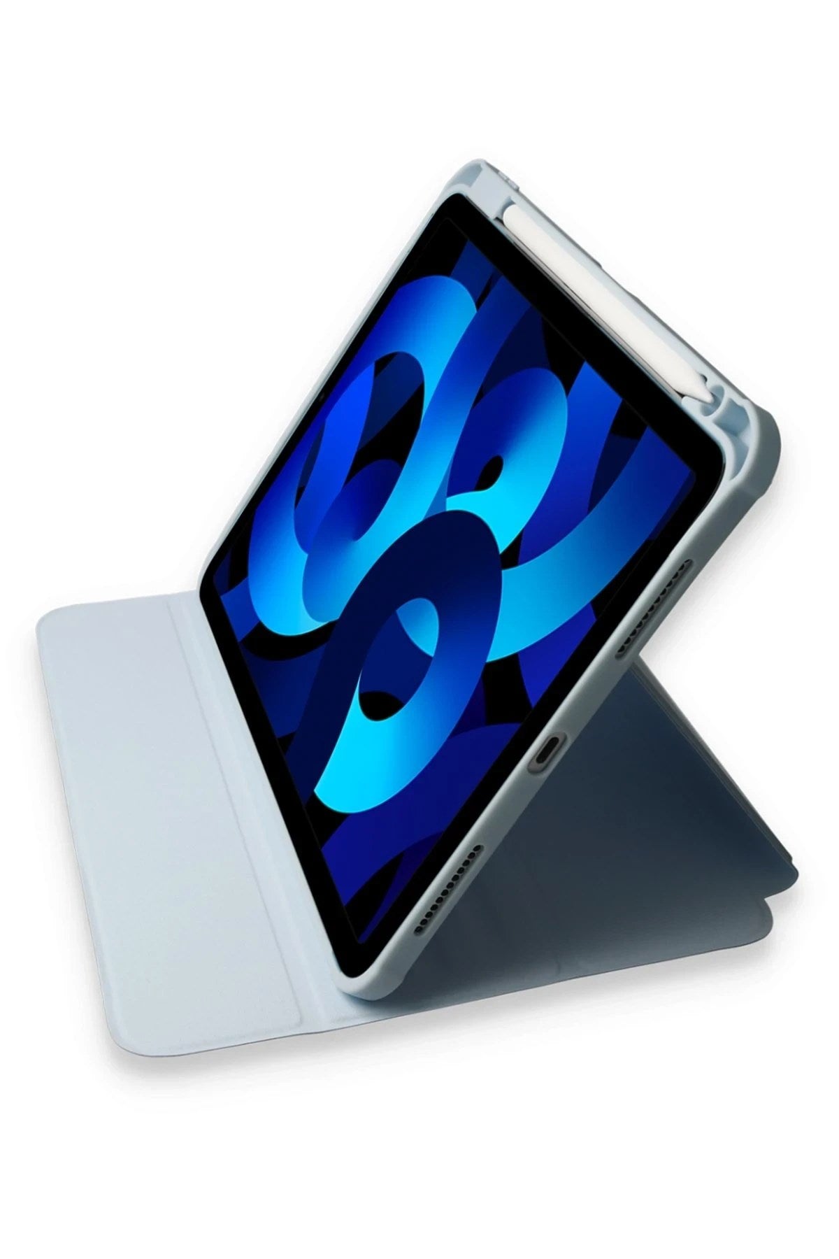 Mey İthalat® iPad Pro 11 (2021) Kılıf Starling 360 Kalemlikli Tablet Kılıf - Mavi