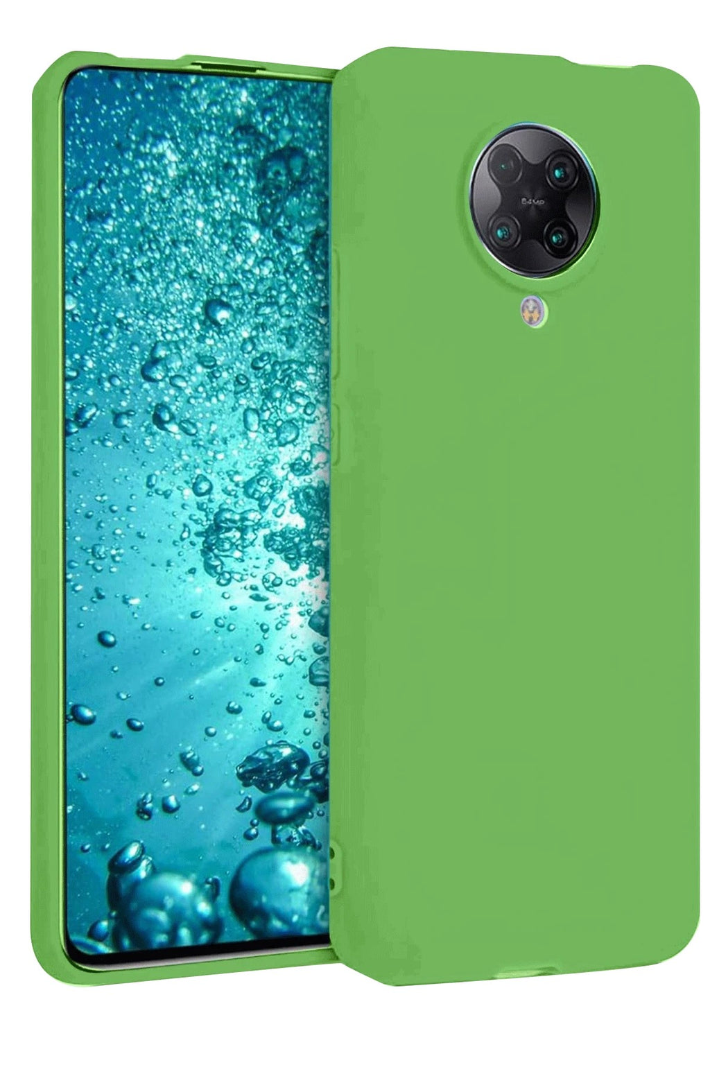 Mey İthalat® Redmi K30 Pro Kılıf Nano içi Kadife Silikon - Yeşil