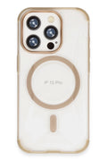 Mey İthalat® iPhone 15 Pro Hilton Magsafe Kapak - Gold