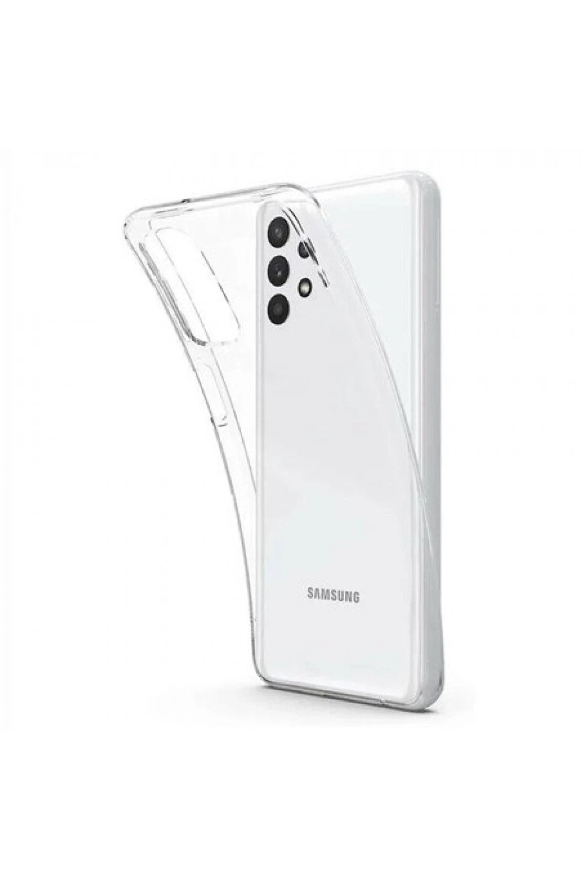 Mey İthalat® Samsung Galaxy A13 4G Kılıf Lüx Şeffaf Silikon